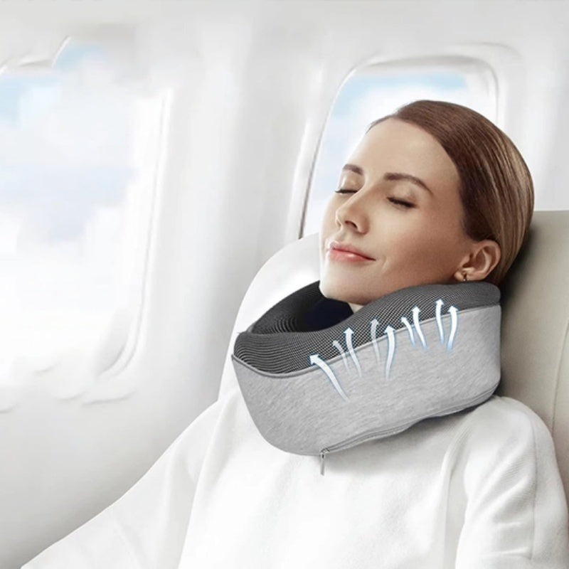 כרית נסיעות ארגונומית לתמיכה בצוואר