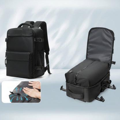 JustAirPack תיק גב עלייה למטוס עם וואקום | חוסך מזוודה
