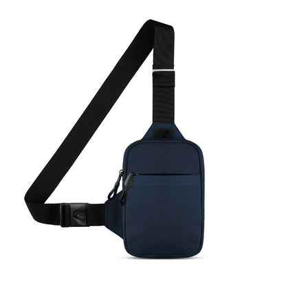 JustGoBag תיק צד קטן יוניסקס בצבע כחול כהה עם רצועה מתכווננת | JusTravel